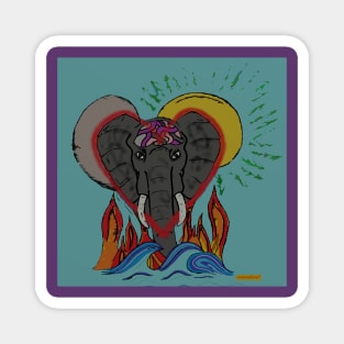 Elemental Elephant. Magnet