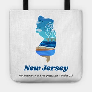 USA State of New Jersey Psalm 2:8 - My Inheritance and possession Tote