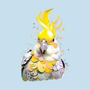 Cockatiel Watercolor Splash T-Shirt