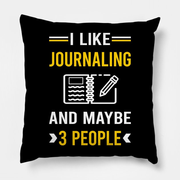 3 People Journaling Pillow by Good Day