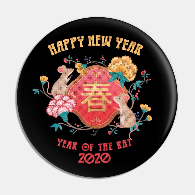 Year of the Rat 02 Pin by opippi