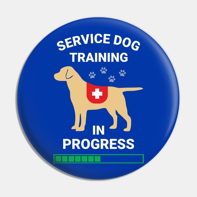 Yellow Lab Service Dog in Training Pin by RogerTheCat