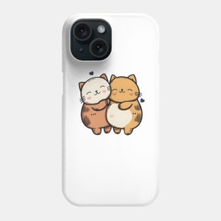 Valentines Day - Sweetheart Kittens Hugging Phone Case