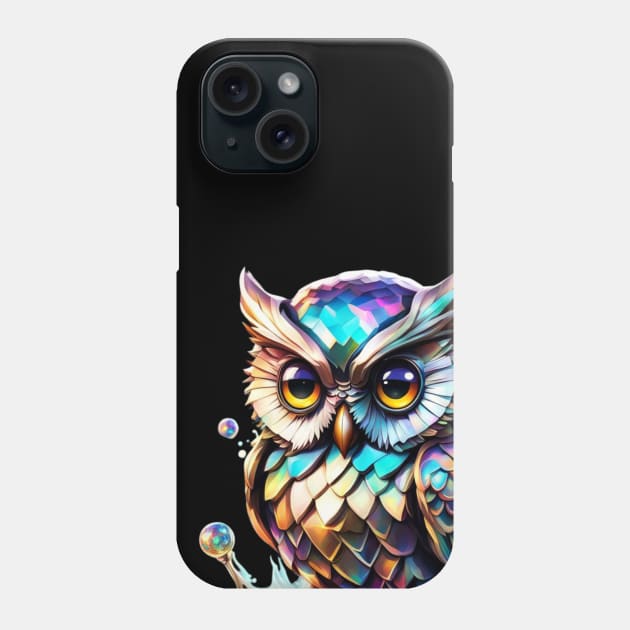 Magical Holographic Owls: Splash Phone Case by Wanderer Bat