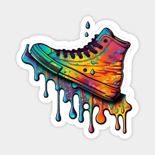 Colorful melting Sneaker design #1 Magnet