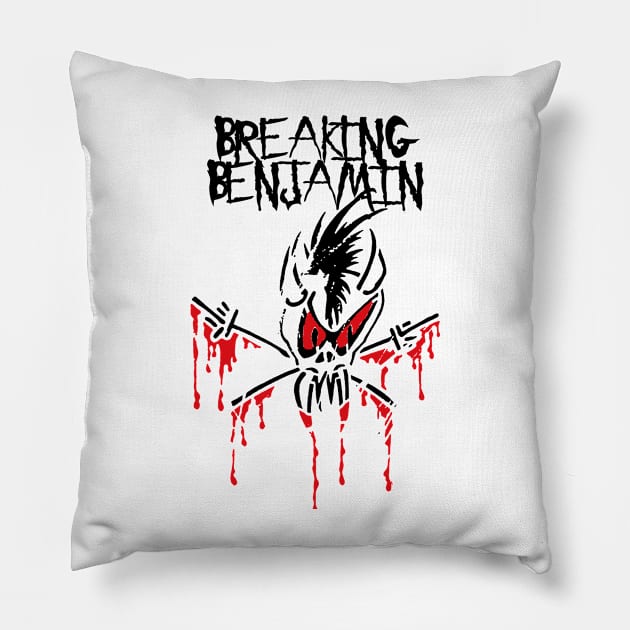 headbang breaking benj Pillow by potato cast