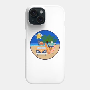 Vacation At the Beach! Sun, Sand and Surf Phone Case