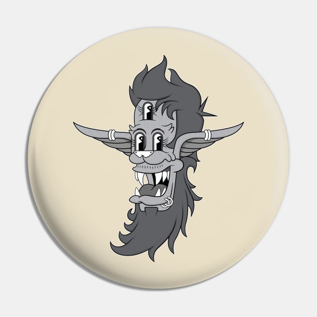 Retro Three-Eyed Elvish Lad Pin by Woah_Jonny