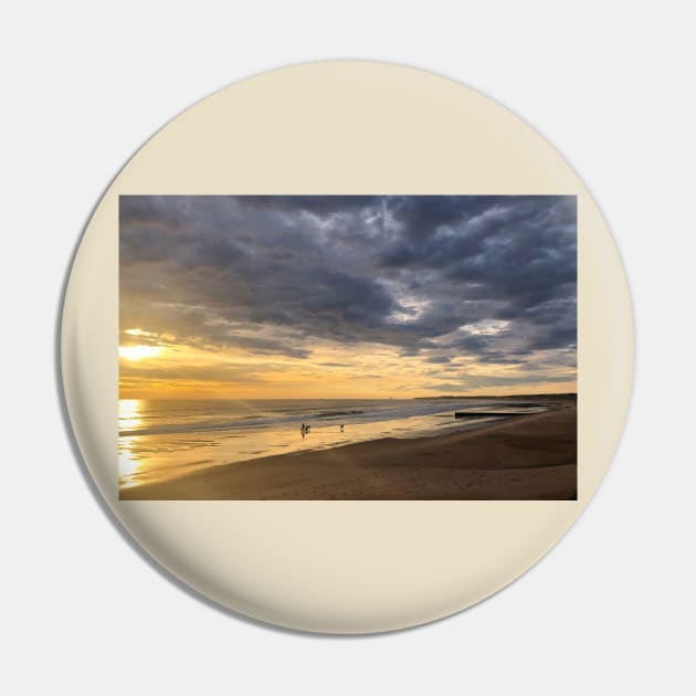 Sunrise on Blyth beach Pin by Violaman