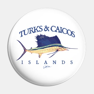 Turks & Caicos Islands Vintage Sailfish Pin