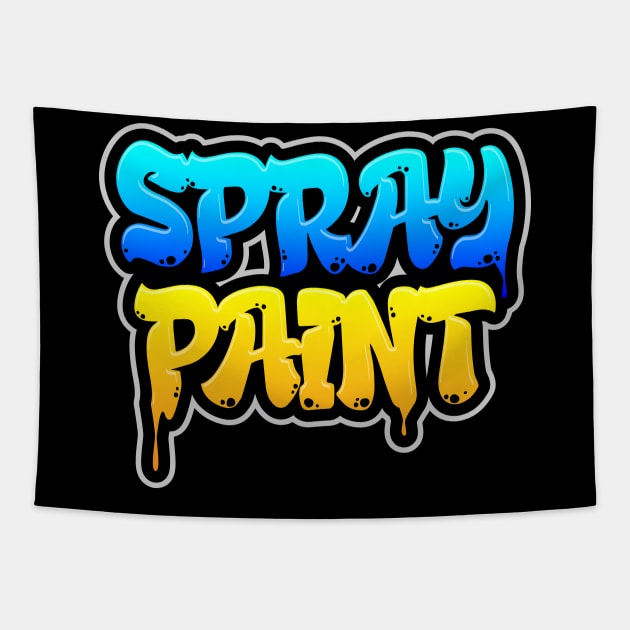 Spray Paint Tapestry by LudlumDesign