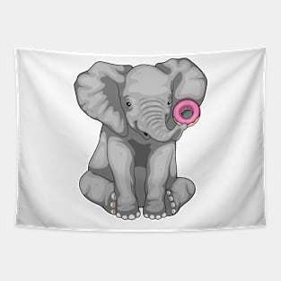 Elephant Donut Tapestry