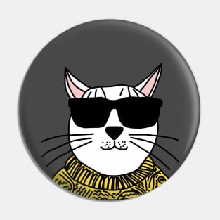 Kitty Cat wears Sunglasses Pin