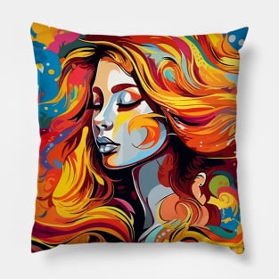 Colorful Woman Pillow