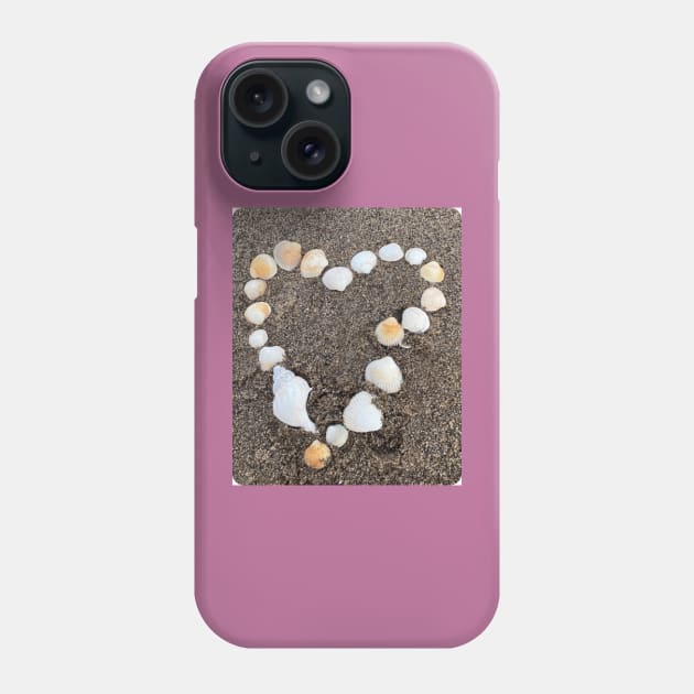 Heart on the beach Summer love Phone Case by Nf.Maint