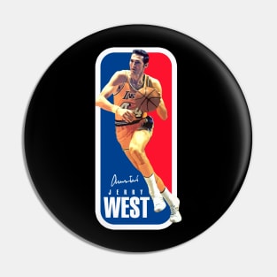 Jerry West the NBA Logo Pin