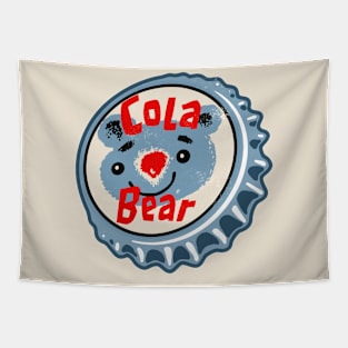 Vintage Cola Bear Cola Bottlecap Tapestry