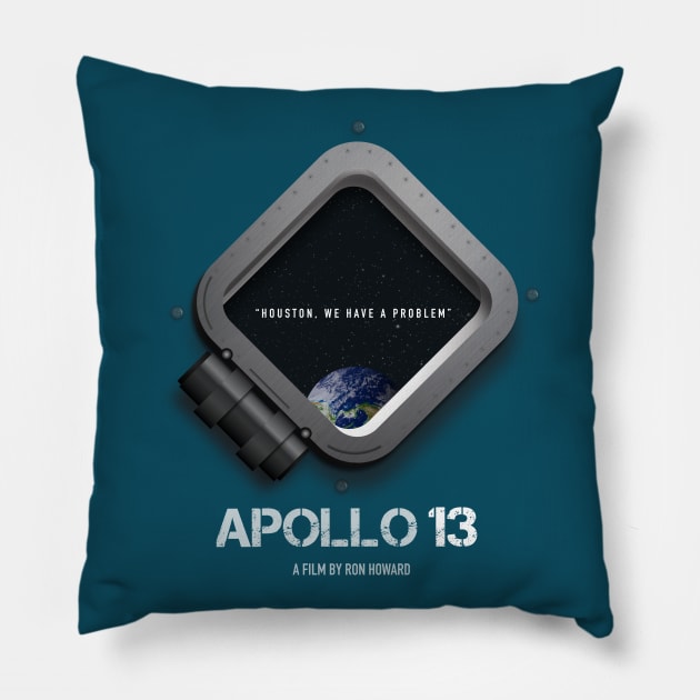 Apollo 13 - Alternative Movie Poster Pillow by MoviePosterBoy