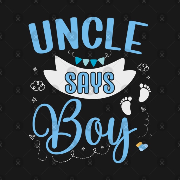 Uncle says Boy cute baby matching family party by ARTBYHM