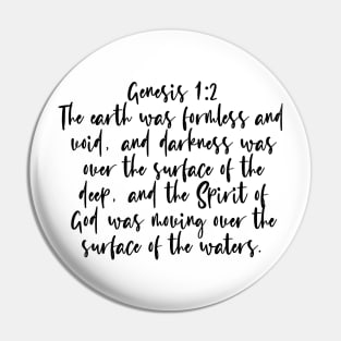 Genesis 1:2 Pin