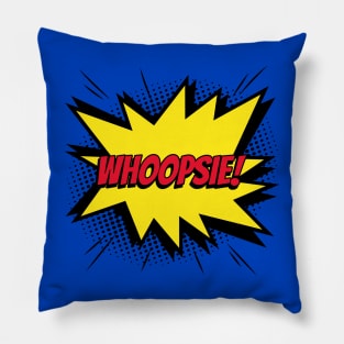 whoopsie pitch meeting comic kapow style artwork Pillow