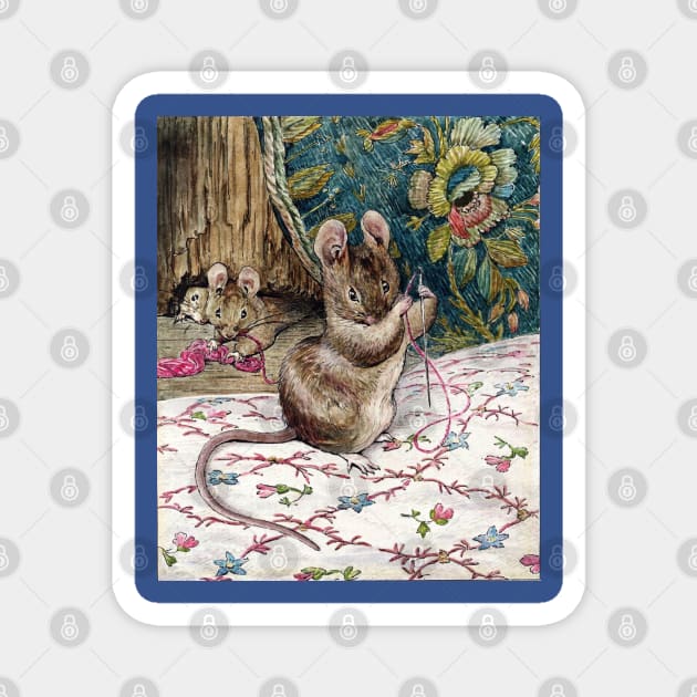 The Mice Go to Work - The Tailor of Gloucester - Beatrix Potter Magnet by forgottenbeauty