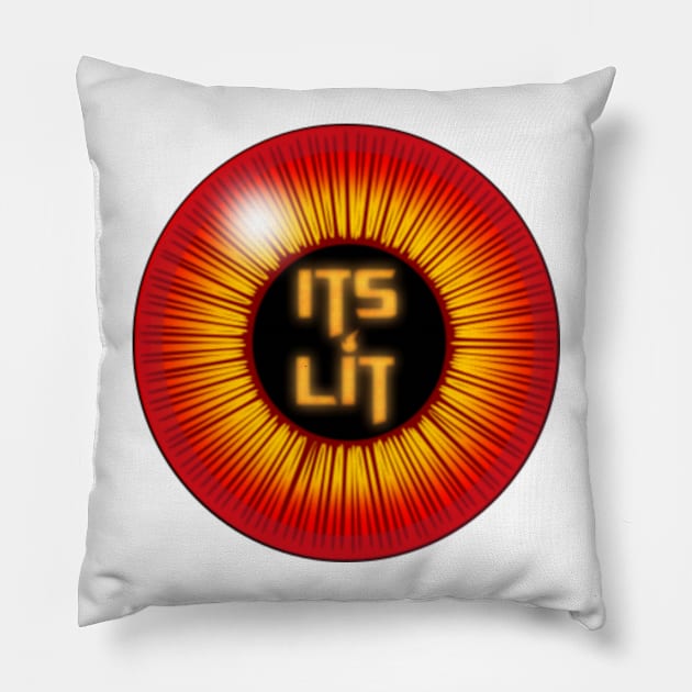 The "ITS LIT" Eyeball Pillow by ThatPractice1stGuy