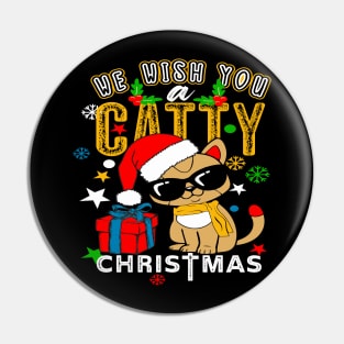 We wish you a catty Christmas Pin