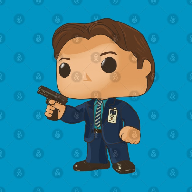 Funko pop fox Mulder by Mimie20