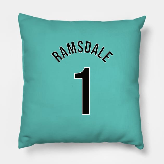 Aaron Ramsdale Goalkeeper Away Kit – 2022/23 Season Pillow by GotchaFace