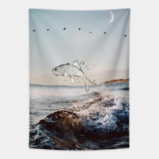 Transparent fish Tapestry