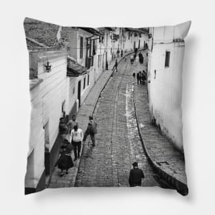 Vintage Photo of Quito Ecuador Pillow