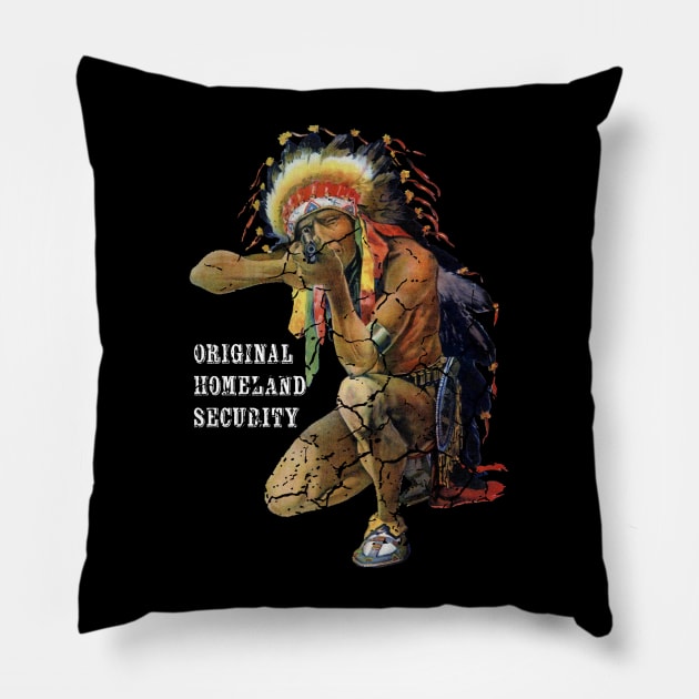 Original Homeland Security distressed Pillow by hauntedjack