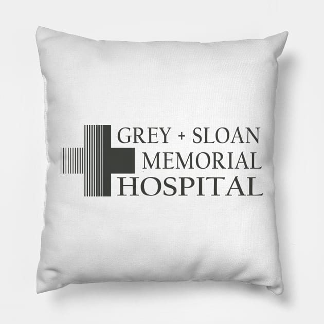 Grey + Sloan Memorial Hospital Pillow by tvshirts