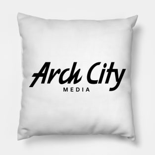 Arch City Media Specialties Black Font Pillow