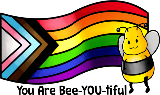 You Are Bee-YOU-tiful Kids T-Shirt by Crossed Wires