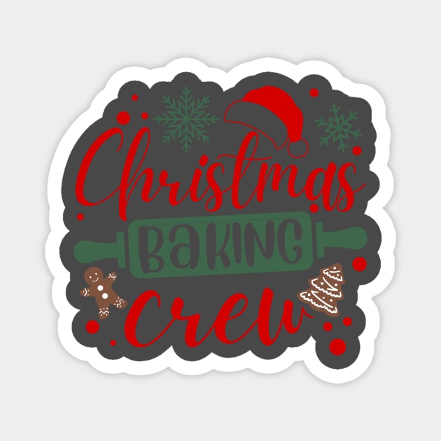 funny Christmas baker baking cooking lover cookie crew Magnet by mourad300