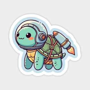 Jetpack Turtle Magnet