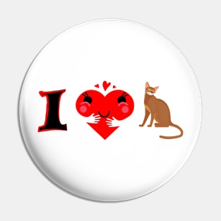 I heart my Cute Cat Pin