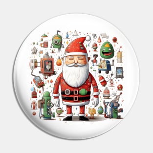 Santa Claus & Cyberpunk 11 Pin