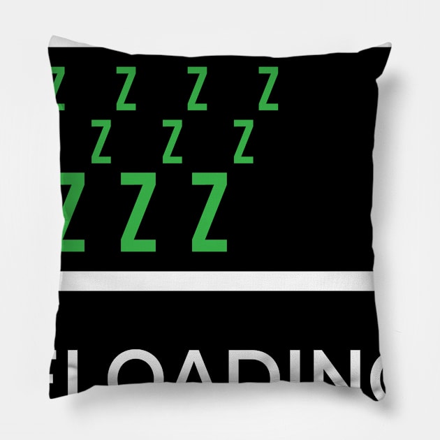 Reloading Sleep Zzzz Catnapper Lazy Snooze Bed Lover Funny Design Gift Idea Pillow by c1337s