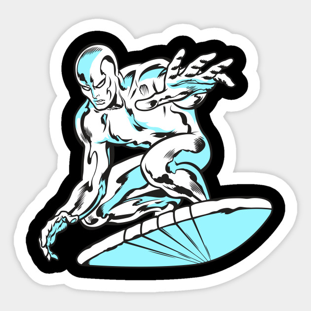 Silver Surfer Classic Silver Surfer Sticker Teepublic