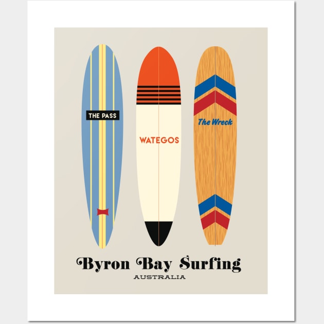 Surfing in Byron Poster for Sale by Emzo1911