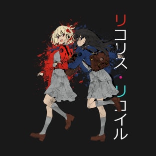 Chisato and Takina splash in color T-Shirt