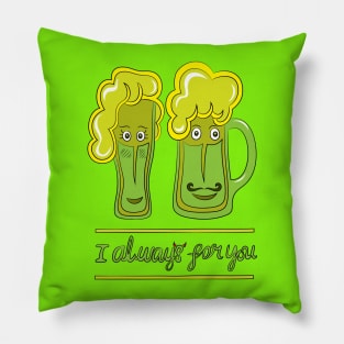 Couple Beer Pillow