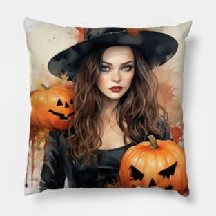 Halloween Spooky Fun Pattern #1 Pillow