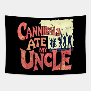 cannibals ate my uncle vintaged style Tapestry