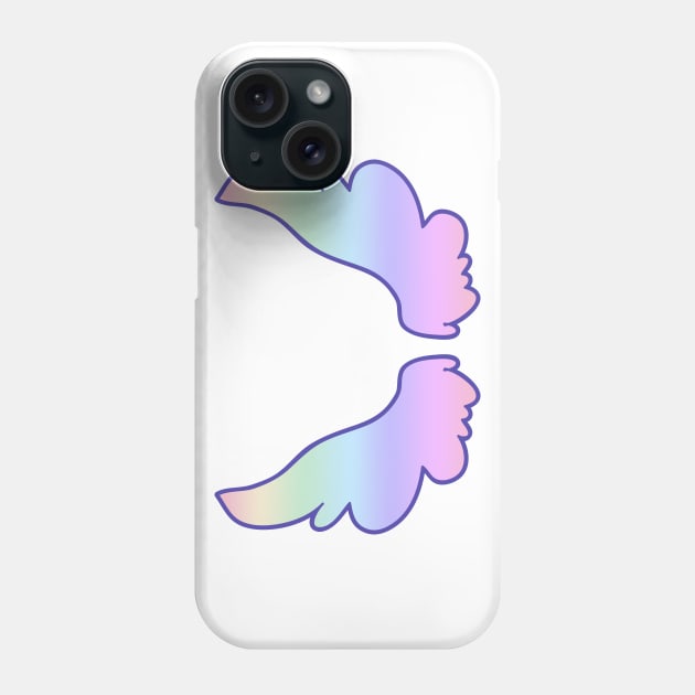 Rainbow Angel Wings Phone Case by saradaboru