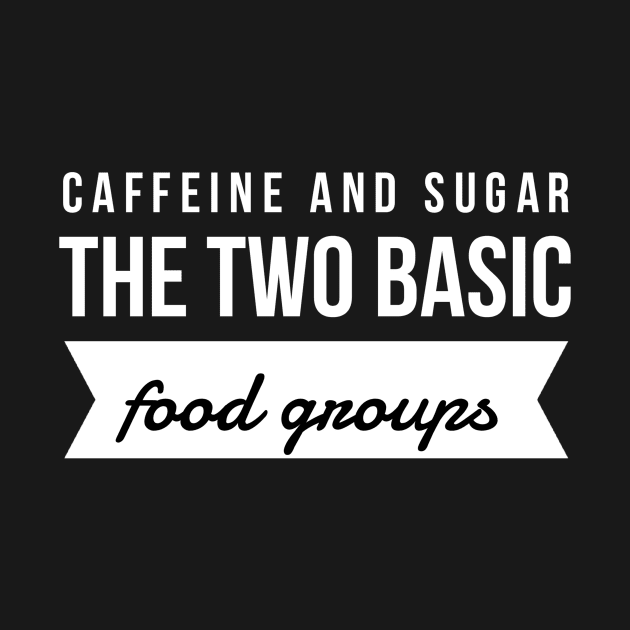 Caffeine and sugar the two basic food groups by GMAT