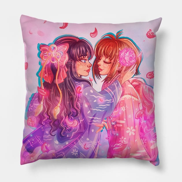 sakura and tomoyo Pillow by ariadnadraws